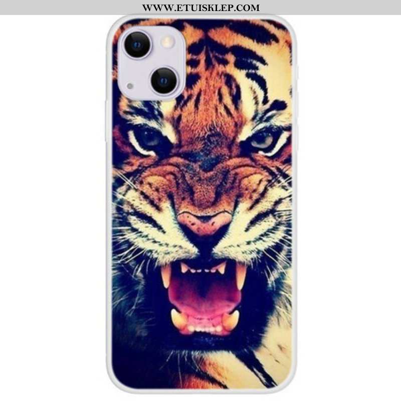 Etui do iPhone 13 Mini Tygrys Z Przodu